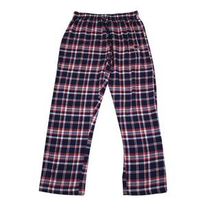 NFL Team Apparel Patriots Plaid Pajama Pants M Cotton Mens Sleepwear Lounge